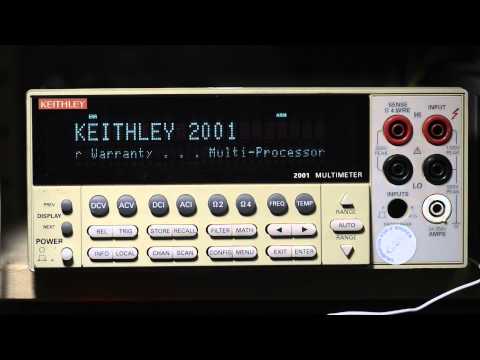 Secret menu in Keithley 2001 DMM (B-firmware)