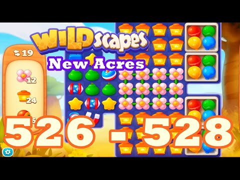 Wildscapes: New Acres Level 526 - 528 HD | 3 match | android | 527 | IOS【GameGo Game】
