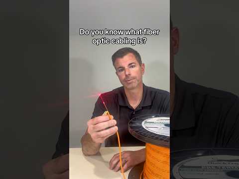 Do you know what fiber optic cabling is?