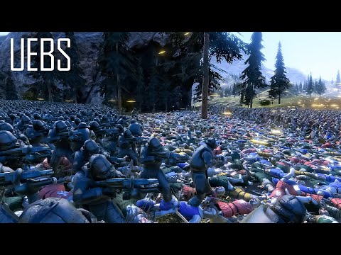 15.000 Combine Soldier vs 20.000 Footman- Ultimate Epic Battle Simulator 2- UEBS 2