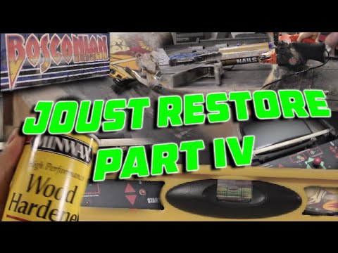 Joust Arcade Restore Part 4: Cabinet Repair (and Bosconian Update!)