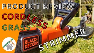 Grass Strimmer (Battery/Cordless) / Edging Wheel - Black + Decker Unboxing / Review