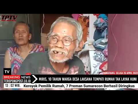 Miris, 10 Tahun Warga Desa Laksana Tempati Rumah Tak Layak Huni