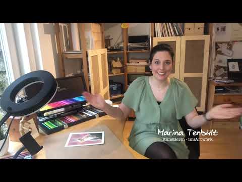 Marina malt. - Ein Blick hinter die Kulissen
