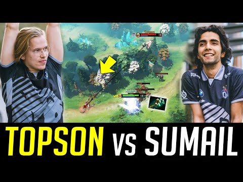 Topson PUDGE trying to read everyone's MIND (vs. SumaiL) DOTA 2