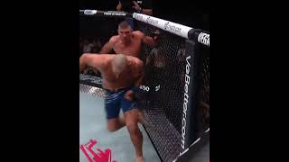 Dricus Du Plessis breaks Sean Strickland's nose at #UFC312. #UFC #UFCIndia
