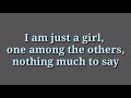 ABBA - I Am Just A Girl (1973) (Lyrics)