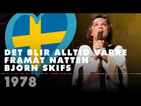 DET BLIR ALLTID VÄRRE FRAMÅT NATTEN - BJÖRN SKIFS (Sweden 1978 – Eurovision Song Contest HD)