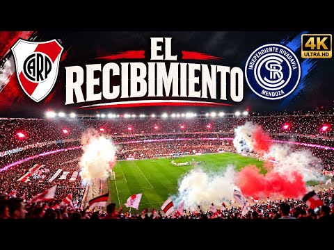 "⚡️EL RECIBIMIENTO DE RIVER vs INDEPENDIENTE RIVADAVIA | DESDE LA TRIBUNA 4K ⚪" Barra: Los Borrachos del Tablón &bull; Club: River Plate &bull; País: Argentina