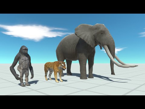 ELEPHANT & TIGER & POOP GORILLA vs EVERY UNIT - Animal Revolt Battle Simulator