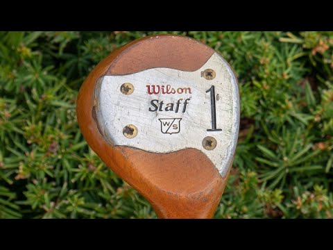 1986 Wilson Staff Persimmon Tour Block Driver - The Vintage Golfer