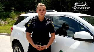 Animals in Parked Hot Vehicles  -Message from Town of Gravenhurst By-law