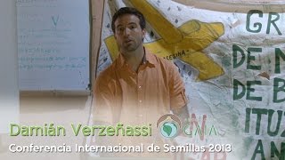 Damián Verzeñassi en la Conferencia Internacional de Semillas