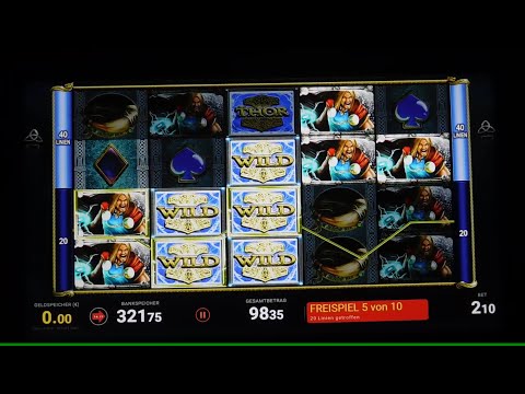 Thors Hammer Spannende Freispiele am Spielautomat Gewonnen! Bally Wulff 2.10€ Spieleinsatz!