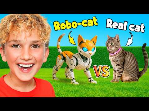 REAL Cat vs ROBO Cat!!!