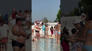 ☀️Magic Of The Natural Pamukkale Turkey -Sunny Day? #pamukkale #cleopatra #natural