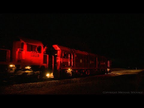 Broad Gauge Grain Train At Night - PoathTV Australian Railways