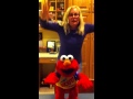 Andrea Dances And Shouts With Elmo