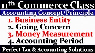Basic Account Concept | Basic Accounting Principles | Business Entity | Going Concern Concept