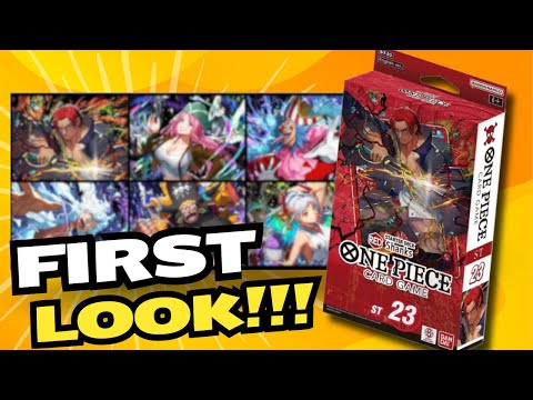 *LET'S HAVE A FIRST LOOK AT THE NEW ST-23 RED SHANKS STARTER DECK!!!*  One Piece Card Game