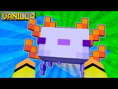 Marcy - I CAN'T BELIEVE AT THE FIRST SHOT BLUE AXOLOTL in VANILLA - MINECRAFT 53