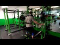 Hatfield Box Squat 350x10, 285x20, Reverse Band Leg Press