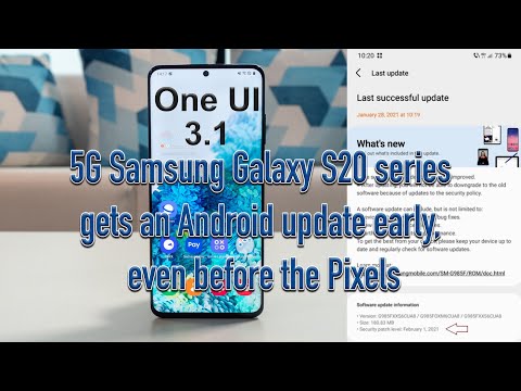 5G Samsung Galaxy S20 series gets an Android update early [even before the Pixels]