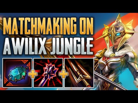 RANKED BUT THERE'S MATCHMAKING? Awilix Jungle Gameplay (SMITE Ranked Conquest)