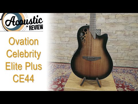 Ovation CE44LX Celebrity Elite Exotic Left-Handed - Ruby Red/Natural Burst image 9