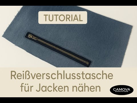 Reißverschlusstasche für Jacken nähen – einfache Schritt-für-Schritt Anleitung | CAMOVA Näh-Tutorial