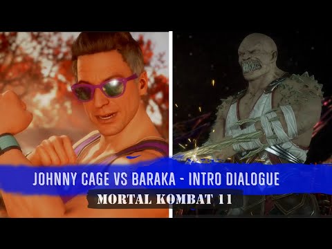 Johnny Cage vs Baraka: Mortal Kombat 11 Intro Dialogue (Wide)