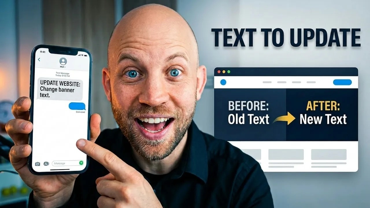 Never wait on a designer again | Text message website updates