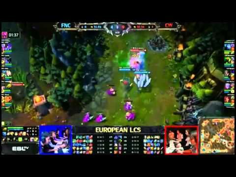 Fnatic VS CW Bjergsen Twisted Fate   Fan Made highlights   EU LCS W10D2 2013 MUST SEE