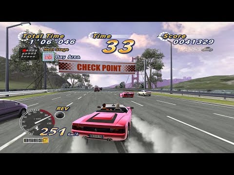 Outrun 2006: Coast 2 Coast SP Outrun Mode 15 continuous course Testarossa ♫ Night Flight ♫