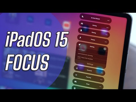 ipados 15 features - Focus mode