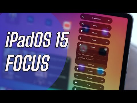 iOS 15 および iPadOS 15: フォーカスを設定する