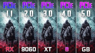 PCIe 50 vs PCIe 40 vs PCIe 30 vs PCIe 20 vs PCIe 11  GPU with 8GB VRAM