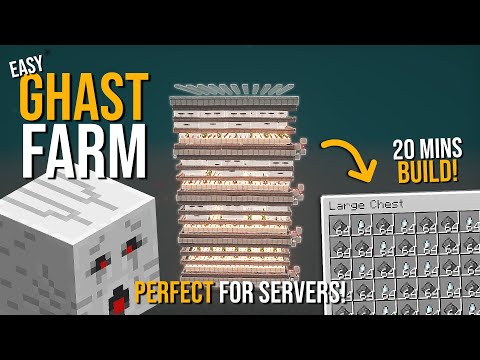 Minecraft BEST GHAST FARM 1.19 - NEW DESIGN - 1800+ DROPS PER HOUR!