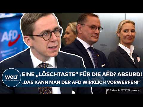BERLIN: Eine "Löschtaste" für die AfD? "Völlig weg von dem, was man der AfD wirklich vorwerfen kann"