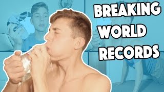 ATTEMPTING TO BREAK RECORDS! | Fastest Water Chug & More!