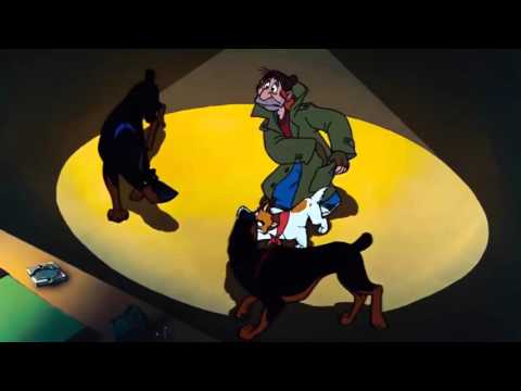 Oliver and Company  Roscoe and DeSoto attack Dodger HD