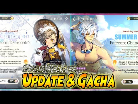『UPDATE & GACHA』 FC. DEGAS "SummerFesta" & FC. BERNAVAS - EXOS HEROES