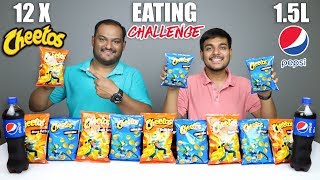 CHEETOS & PEPSI CHALLENGE | Cheetos Cheese Ball & Cheese Puffs Eating Competition | Food Challenge