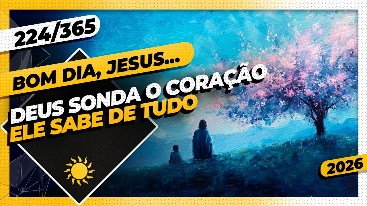 DEUS SONDA O CORAÇÃO: ELE SABE DE TUDO - Bom dia, Jesus! 224/365 (2026)