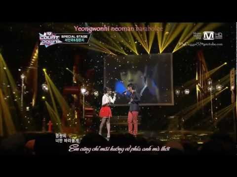 [Vietsub+Kara][Perf][120906 @ M!Countdown]Seo In Guk ft Jung Eun Ji (Apink) ~ All For You
