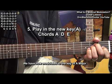 What Is A Musical MODULATION On Guitar? Key Change Lesson @EricBlackmonGuitar