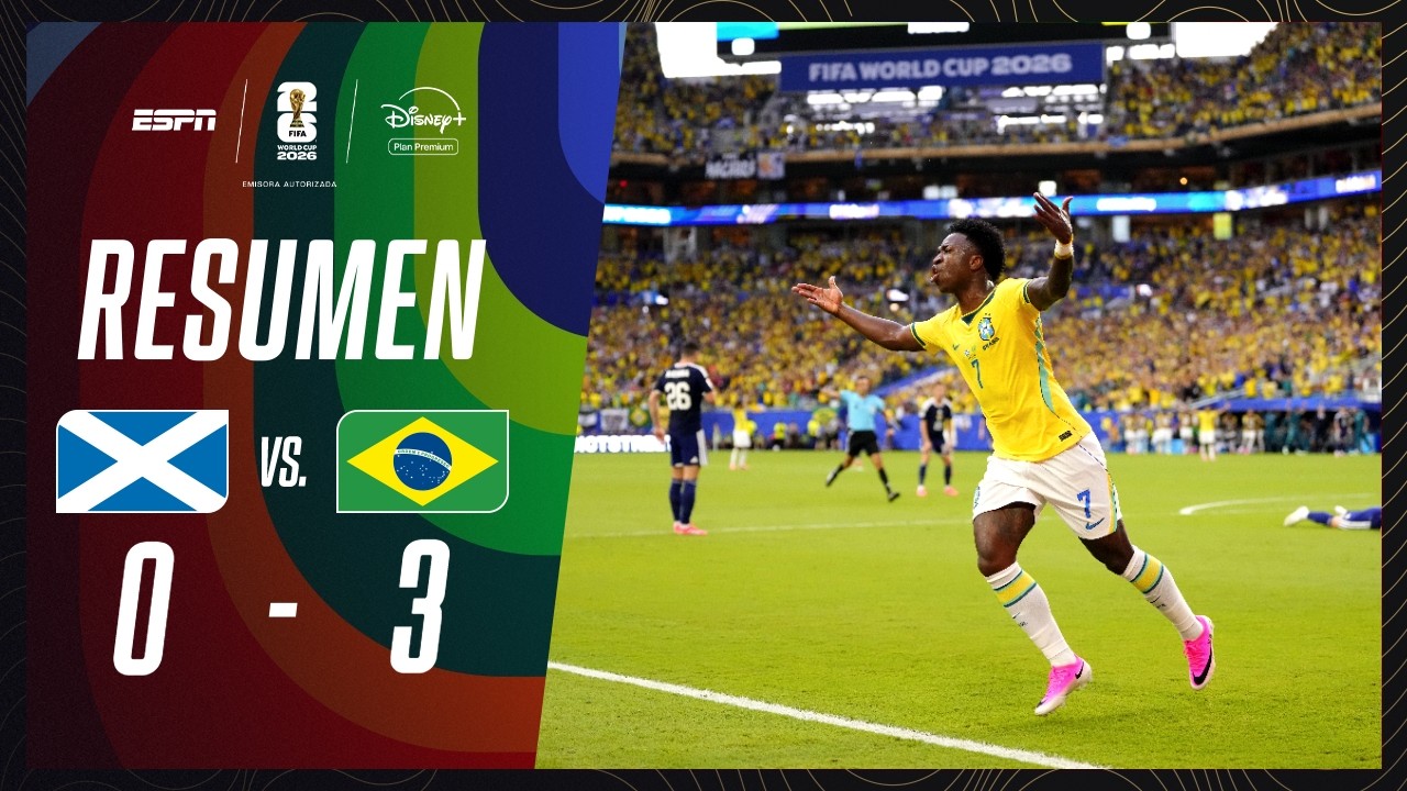 DOBLETE DE VINI, VOLVIÓ NEYMAR Y CLASIFICACIÓN DE BRASIL | Escocia 0-3 Brasil | RESUMEN | M51