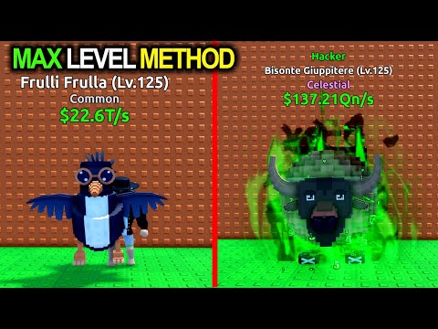 How to MAX Level Method Any Brainrot Easy! Escape Tsunami Brainrot Roblox