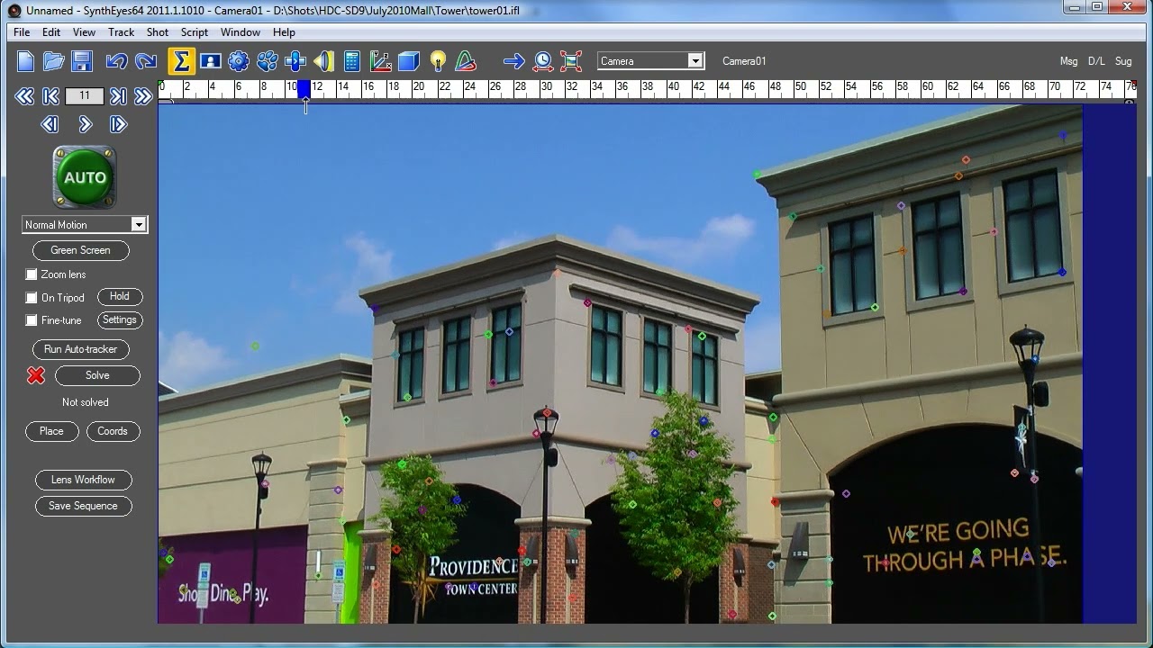 Using Random Tracker Colors in SynthEyes to Identify Tracking Problems