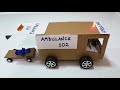 How To Make Matchbox Tuk Tuk Ambulance With Stretcher Trolley Amazing Home Made Cardboard Ambulance